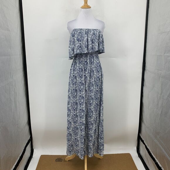Yidarton Off The Shoulder Dress Womens S Small Strapless Ruffle Cover Up Maxi - Picture 2 of 16